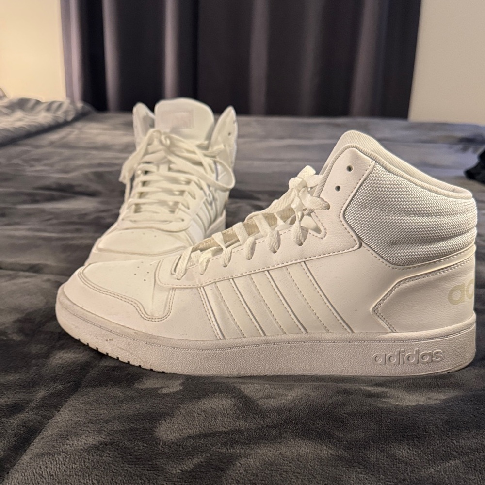 Men’s Adidas White High Tops Sneakers